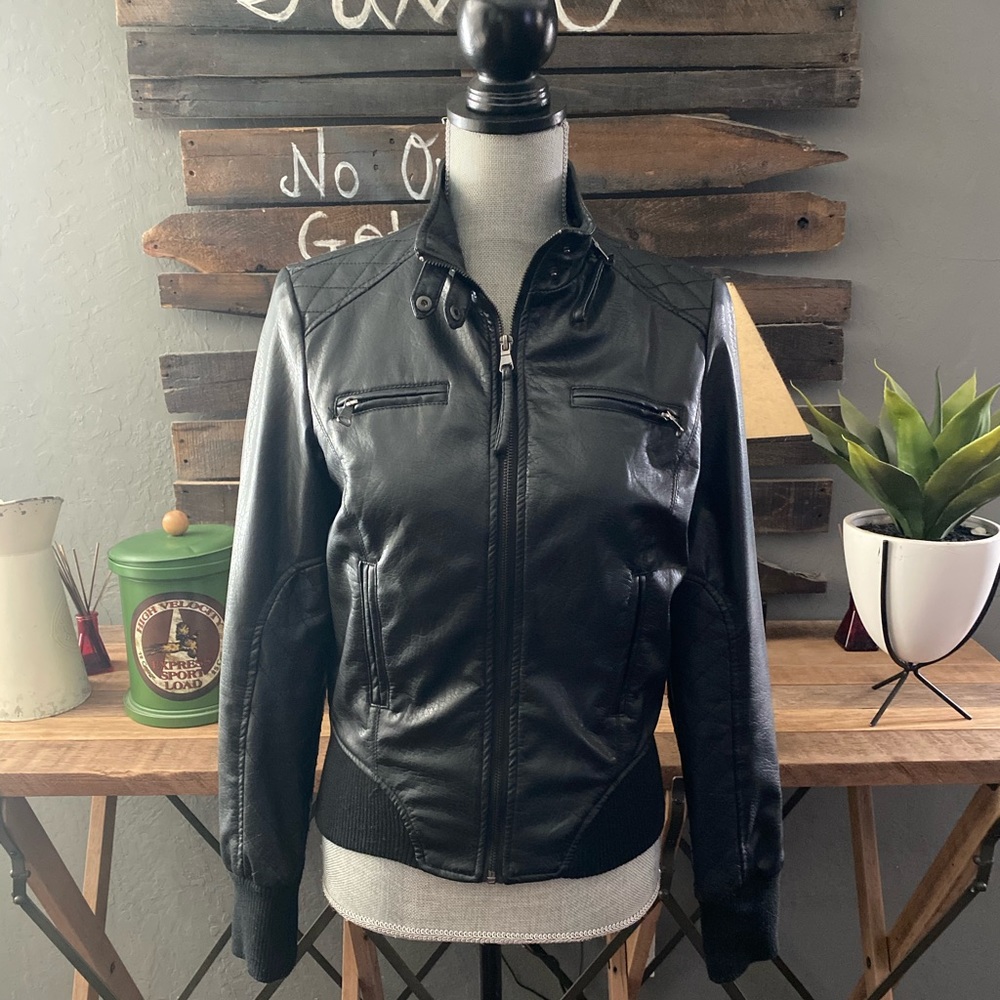 Miss Posh Faux Leather Jacket